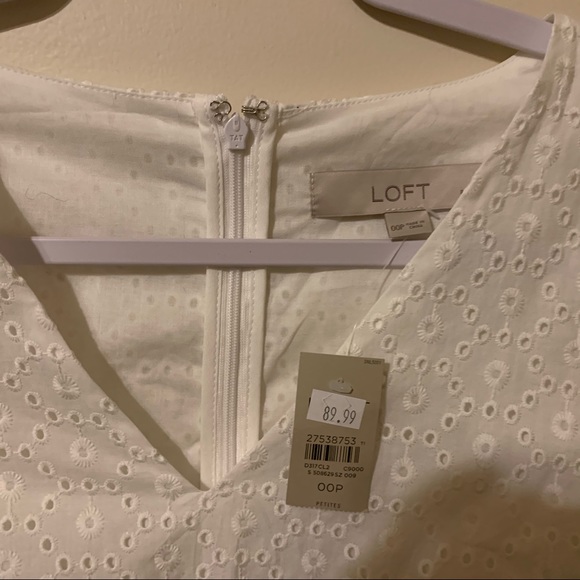NWT Loft White Lace Dress Size 00P - Picture 3 of 8